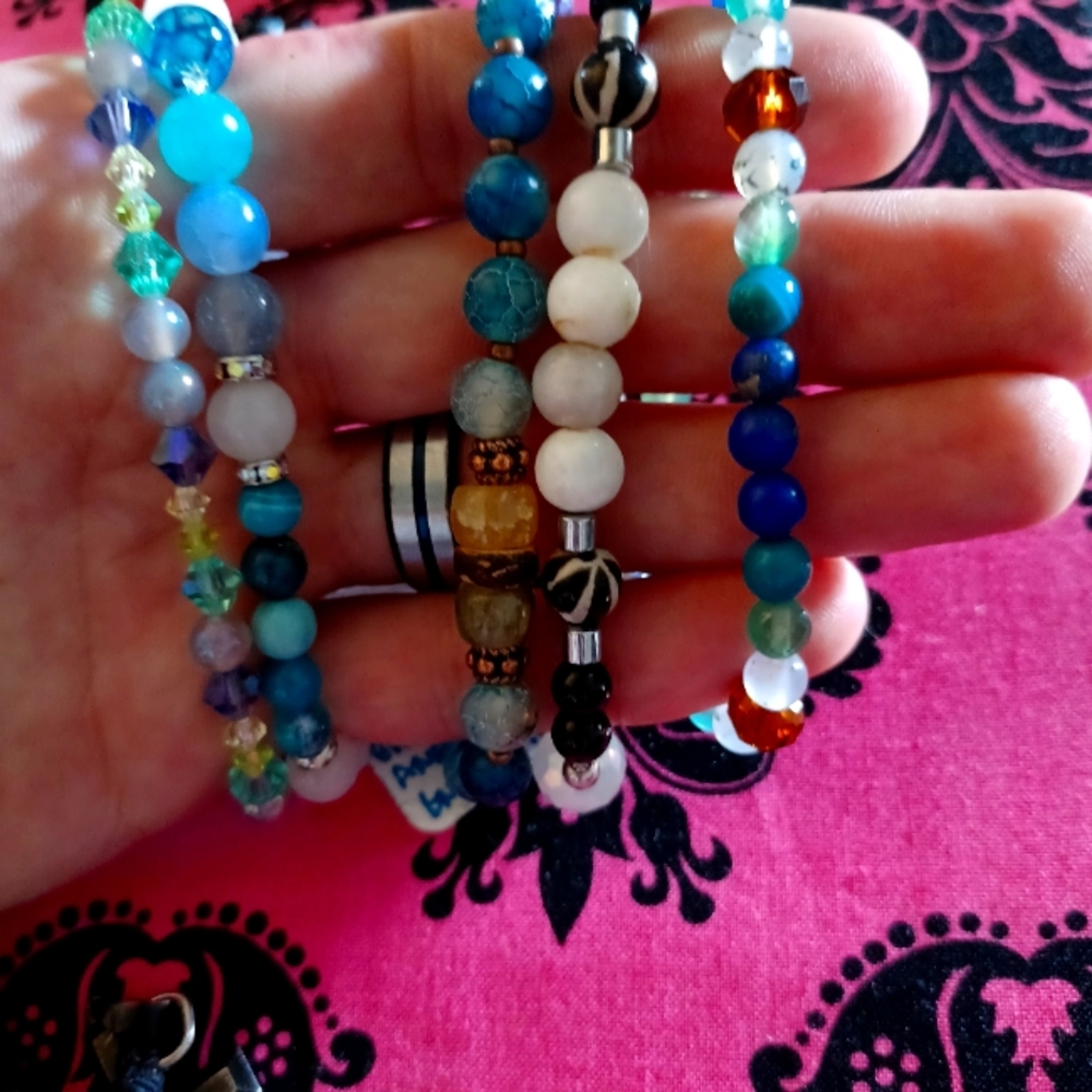 Homemade bracelet end necklace any size any color
